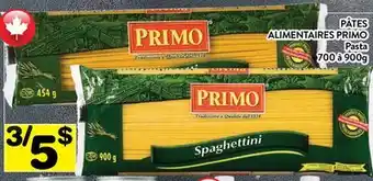 Supermarché PA PÂTES ALIMENTAIRES PRIMO | PRIMO Pasta offer