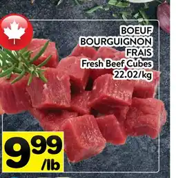 Supermarché PA BOEUF BOURGUIGNON FRAIS | Fresh Beef Cubes offer