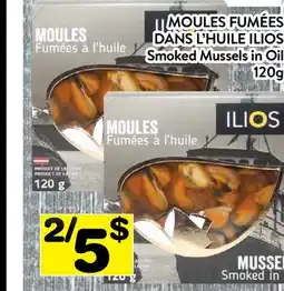 Supermarché PA MOULES FUMÉES DANS L'HUILE ILIOS offer