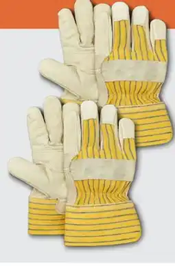 L'équipeur Ensemble de 2 gants de travail d'installateur en peau de vache AGGRESSOR offer