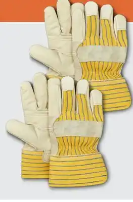 L'équipeur Ensemble de 2 gants de travail d'installateur en peau de vache AGGRESSOR offer