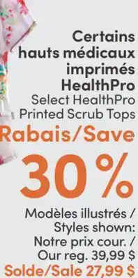 L'équipeur Certains hauts médicaux imprimés Health Pro offer