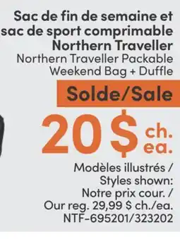 L'équipeur sac de sport comprimable Northern Traveller offer