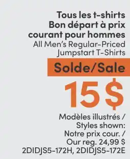 L'équipeur Tous les t-shirts Bon départ à prix courant pour hommes offer