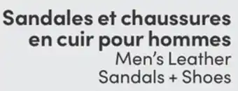 L'équipeur Sandales et chaussures en cuir pour hommes offer