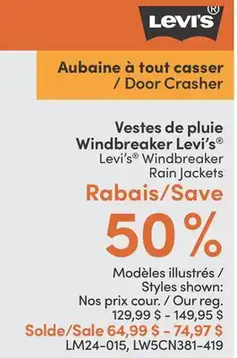 L'équipeur Windbreaker Levi's Levi's Windbreaker offer