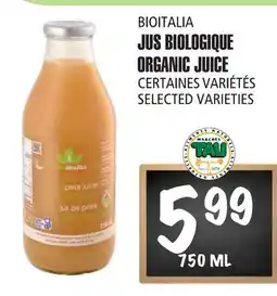 Marches Tau Jus Biologique Biotalia offer