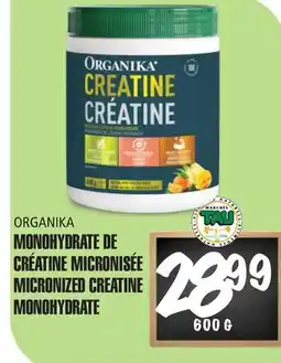Marches Tau Monohydrate De Créatine Micronisée Organika offer