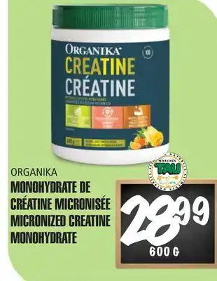 Marches Tau Monohydrate De Créatine Micronisée Organika offer
