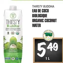 Marches Tau Eau De Coco Biologique Thirsty Buddha offer