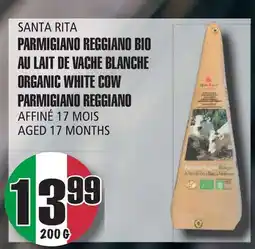 Marches Tau Parmigiano Reggiano Bio Au Lait De Vache Blanche Santa Rita offer