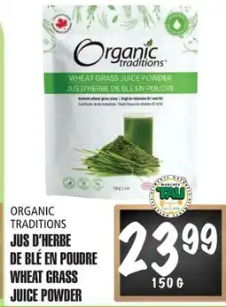Marches Tau Jus D'herbe De Blé En Poudre Organic Traditions offer