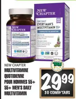 Marches Tau Multivitamine Quotidienne Pour Hommes 55+ New Chapter offer