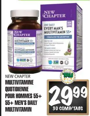 Marches Tau Multivitamine Quotidienne Pour Hommes 55+ New Chapter offer