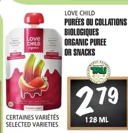 Marches Tau Purées Ou Collations Biologiques Love Child offer