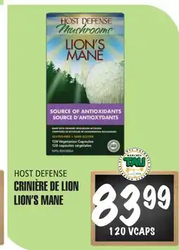 Marches Tau Crinière De Lion Host Defense offer