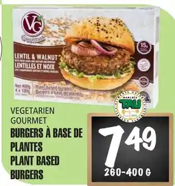 Marches Tau Burgers À Base De Planes Vegetarien Gourmet offer