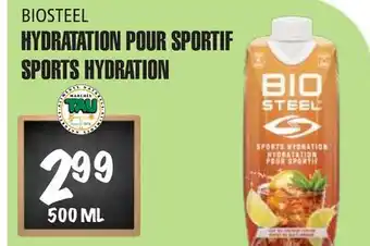Marches Tau Hydratation Pour Sportif Biosteel offer