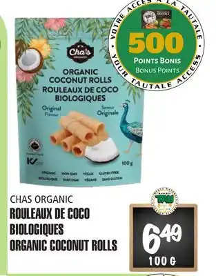 Marches Tau Rouleaux De Coco Biologiques Chas Organic offer
