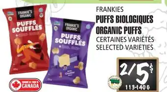 Marches Tau Frankies Organic Puffs offer