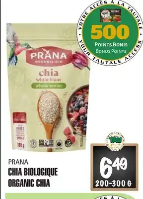 Marches Tau Chia Biologique Prana offer