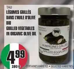 Marches Tau Légumes Grillés Dans L'huile D'Olive Bio Tau offer