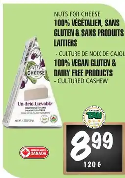 Marches Tau 100% Végétalien, Sans Gluten & Sans Produits Laitiers Nuts For Cheese offer