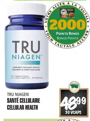 Marches Tau Santé Cellulaire Tru Niagen offer
