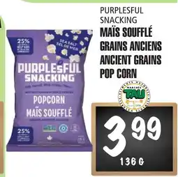 Marches Tau Maïs Soufflé Grains Anciens Purplesful Snacking offer