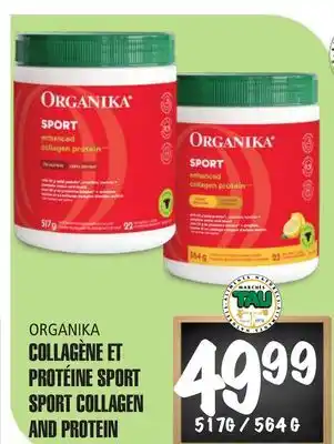 Marches Tau Collagène Et Protéine Sport Organika offer
