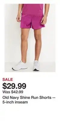 Old Navy Old Navy Shine Run Shorts -- 5-inch inseam offer
