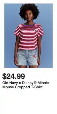 Old Navy Old Navy x Disney Minnie Mouse Cropped T-Shirt offer