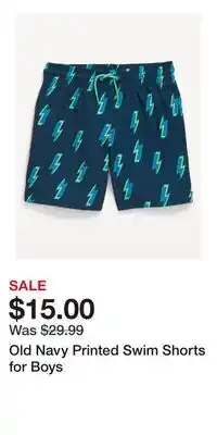 Old Navy Old Navy Printed Swim Shorts for Boys offer