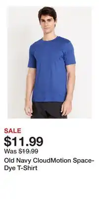 Old Navy Old Navy CloudMotion Space-Dye T-Shirt offer
