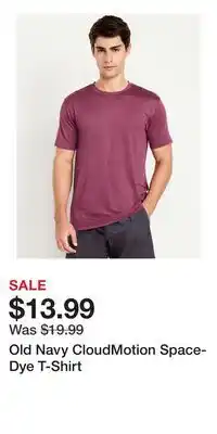 Old Navy Old Navy CloudMotion Space-Dye T-Shirt offer