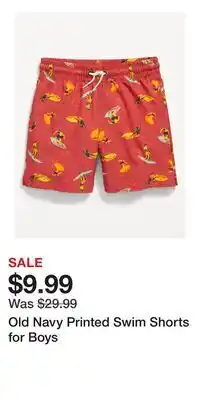 Old Navy Old Navy Printed Swim Shorts for Boys offer