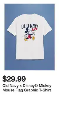Old Navy Old Navy x Disney Mickey Mouse Flag Graphic T-Shirt offer