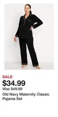 Old Navy Old Navy Maternity Classic Pajama Set offer