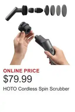 Costco HOTO Cordless Spin Scrubber offer