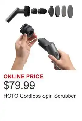 Costco HOTO Cordless Spin Scrubber offer