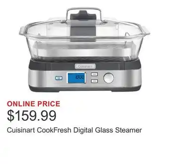 Costco Cuisinart CookFresh Digital Glass Steamer offer