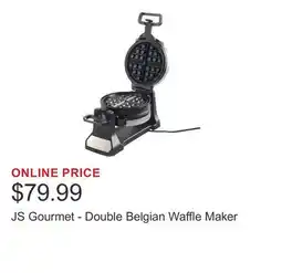 Costco JS Gourmet - Double Belgian Waffle Maker offer