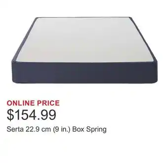 Costco Serta 22.9 cm (9 in.) Box Spring offer