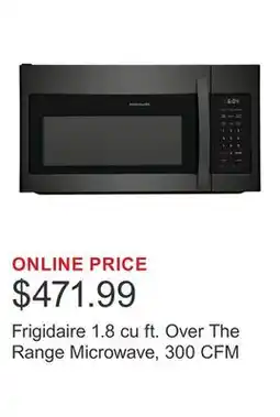 Costco Frigidaire 1.8 cu ft. Over The Range Microwave, 300 CFM offer