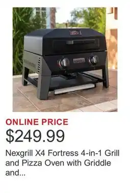 Costco Nexgrill X4 Fortress 4-in-1 Grill and Pizza Oven with Griddle and Sear Plate includes Cover offer
