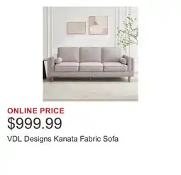 Costco VDL Designs Kanata Fabric Sofa offer