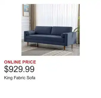Costco King Fabric Sofa offer