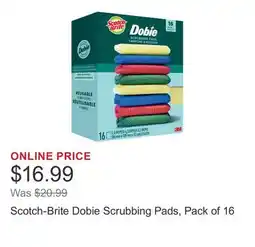 Costco Scotch-Brite Dobie Scrubbing Pads, Pack of 16 offer