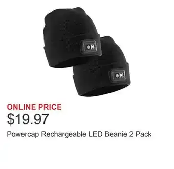Costco Powercap Rechargeable LED Beanie 2 Pack offer