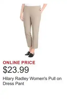Costco Hilary Radley Women's Pull on Dress Pant offer
